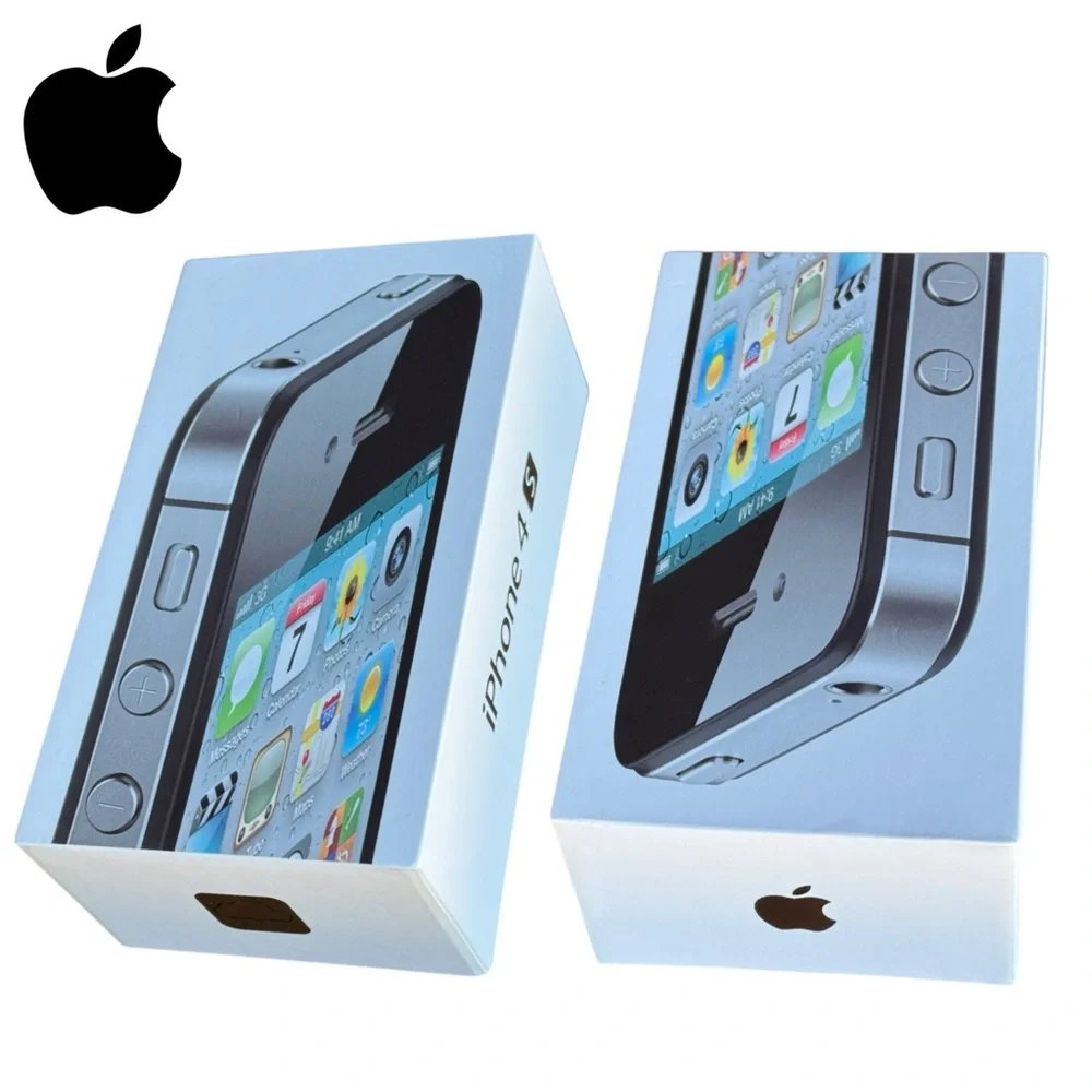 Apple iPhone 4S Black 64GB OEM EMPTY Boxes & Inserts